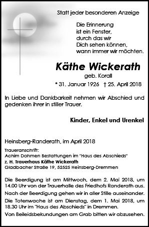 Käthe Wickerath