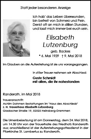 Elisabeth Lutzenburg