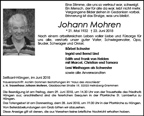 Johann Mohren