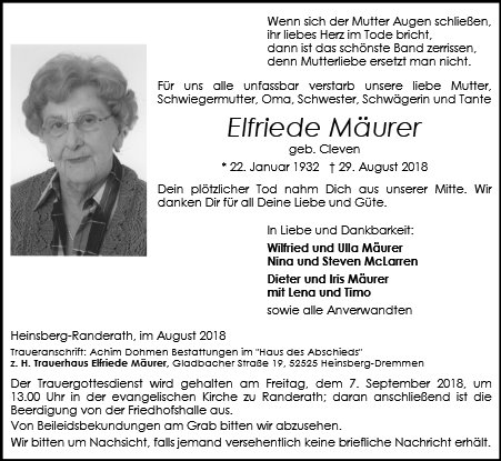 Elfriede Mäurer