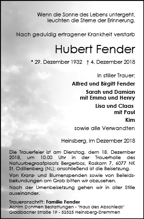 Hubert Fender
