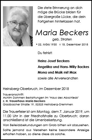 Maria Beckers