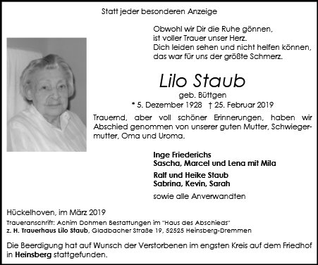Lilo Staub