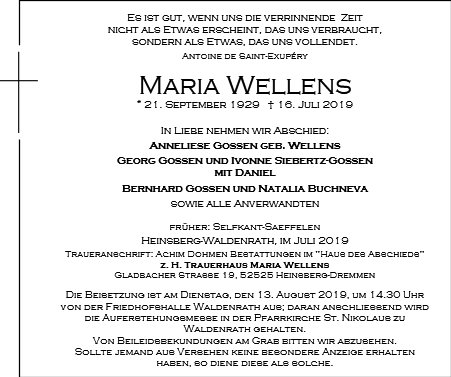 Maria Wellens