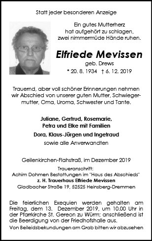 Elfriede Mevissen