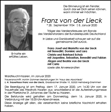 Franz von der Lieck