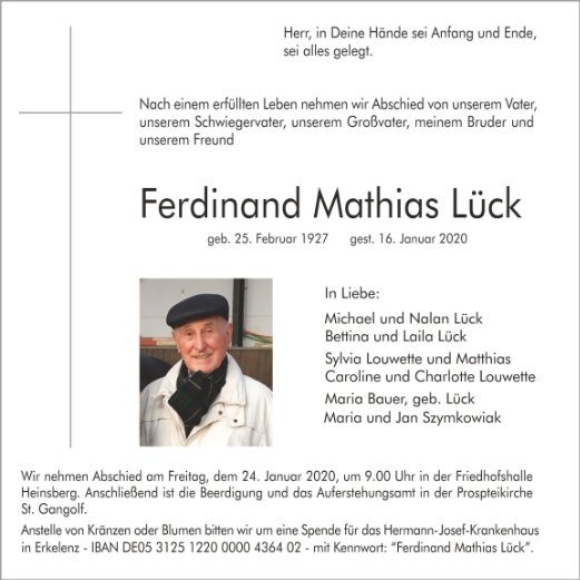 Ferdinand Mathias Lück