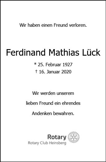 Ferdinand Mathias Lück