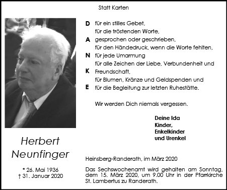 Herbert Neunfinger