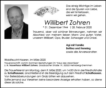 Willibert Zohren