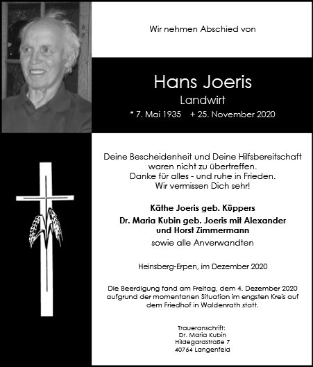 Hans Joeris