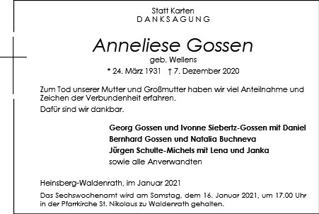 Anneliese Gossen