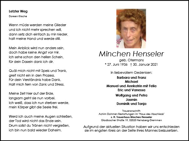 Minchen Henseler