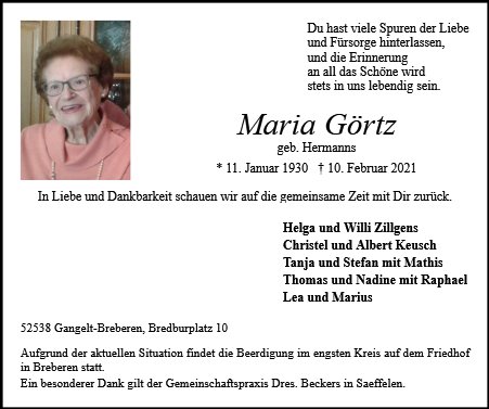 Maria Görtz