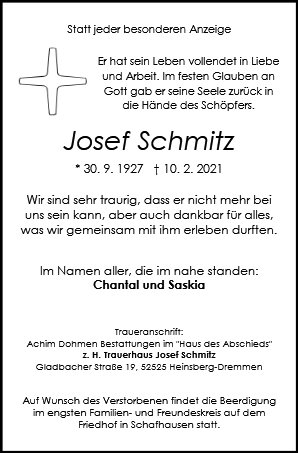 Josef Schmitz