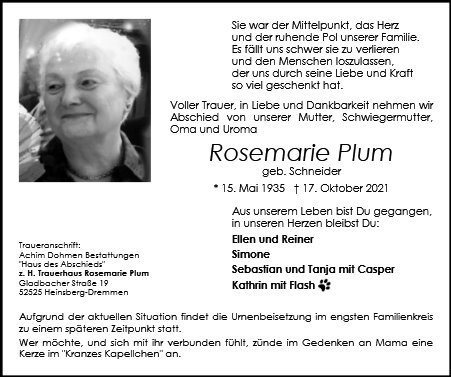 Rosemarie Plum