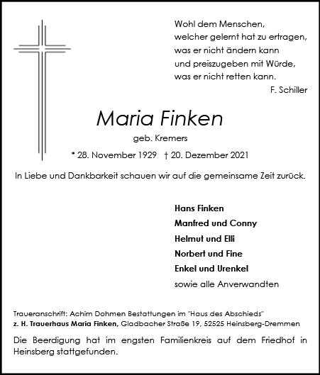 Maria Finken