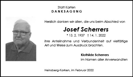Josef Scherrers