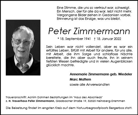 Peter Zimmermann