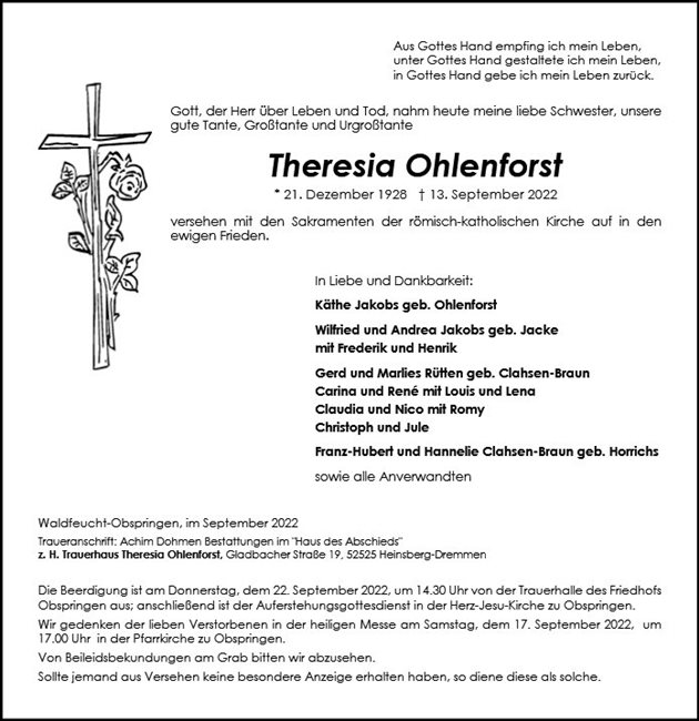 Theresia Ohlenforst