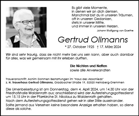 Gertrud Ollmanns