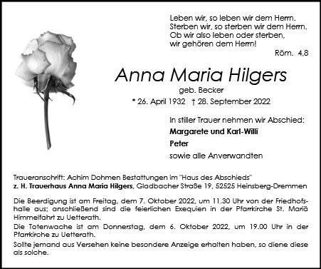 Anna Maria Hilgers