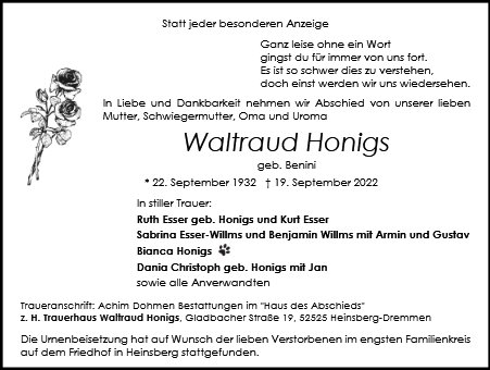 Waltraud Honigs