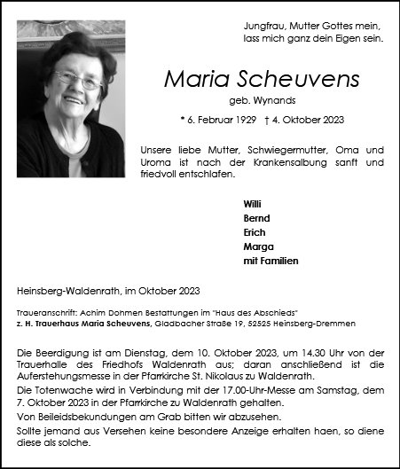 Maria Scheuvens