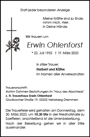 Erwin Ohlenforst