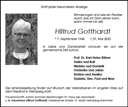 Hiltrud Gotthardt