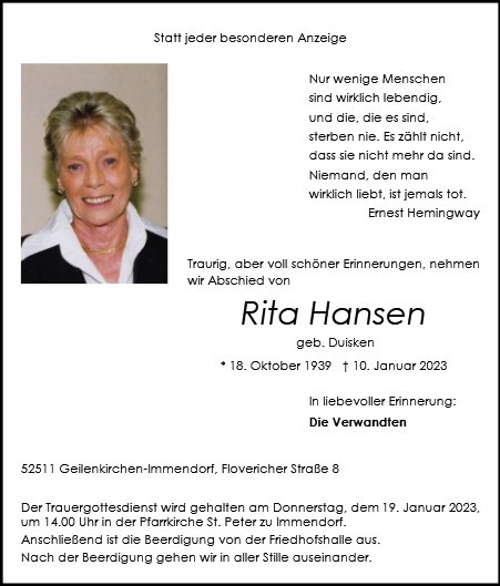 Rita Hansen
