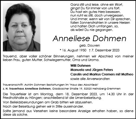 Anneliese Dohmen