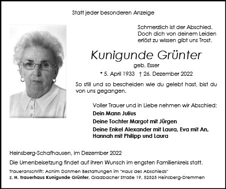 Kunigunde Grünter