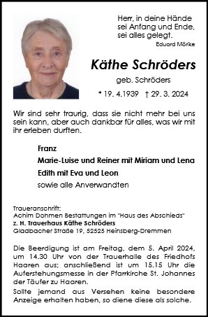 Käthe Schröders