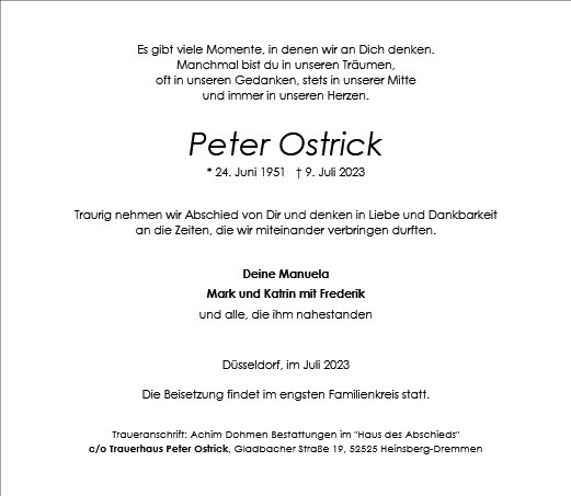 Peter Ostrick