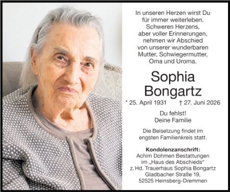 Sophia Bongartz