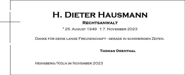 H. Dieter Hausmann