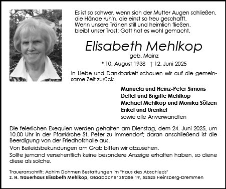Elisabeth Mehlkop