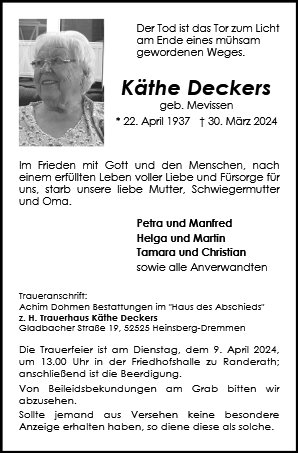 Käthe Deckers