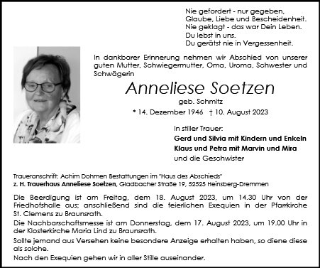 Anneliese Soetzen