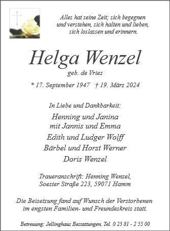 Helga Wenzel