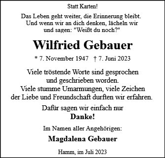 Wilfried Gebauer