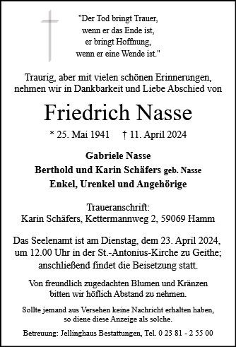 Friedrich Nasse