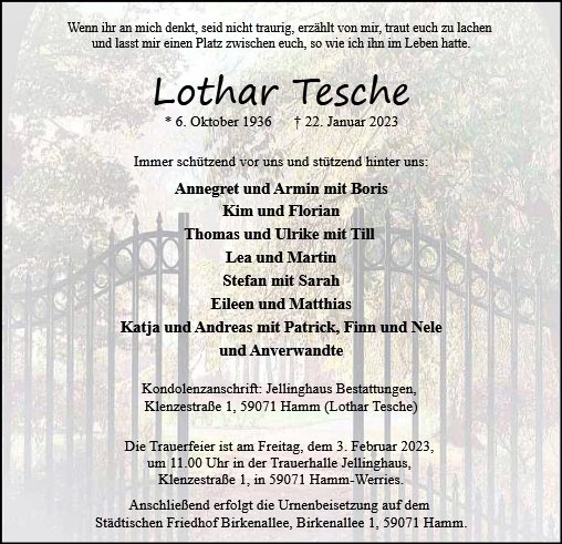 Lothar Tesche