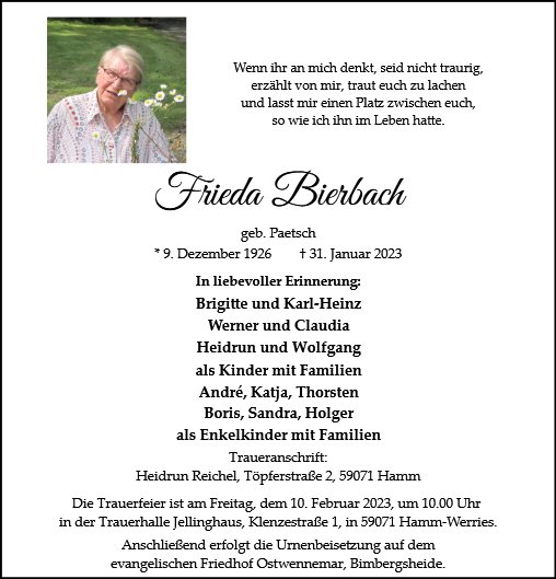 Frieda Bierbach