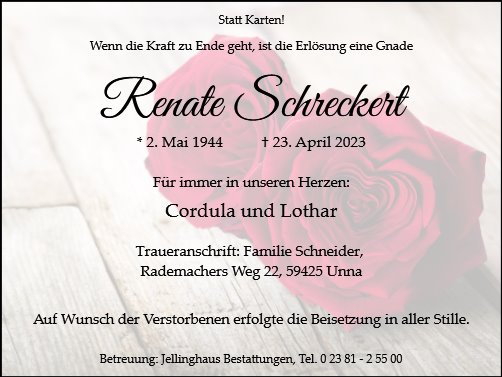 Renate Schreckert