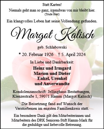 Margot Kalisch