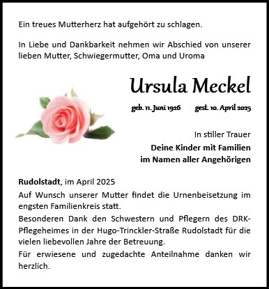 Ursula Meckel