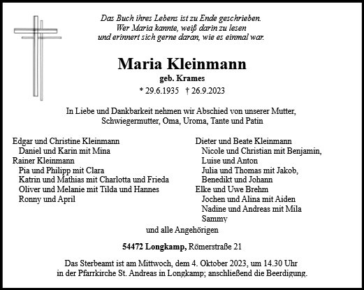 Maria Kleinmann
