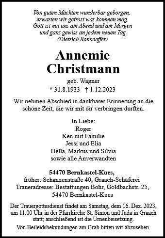Annemie Christmann
